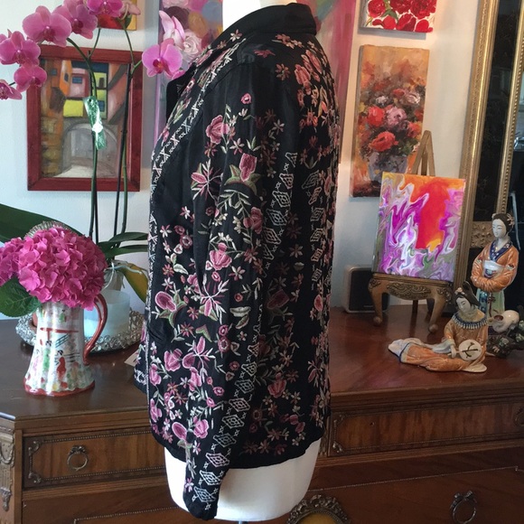 Johnny Was Maroni Satin Jacket - Picture 3 of 7